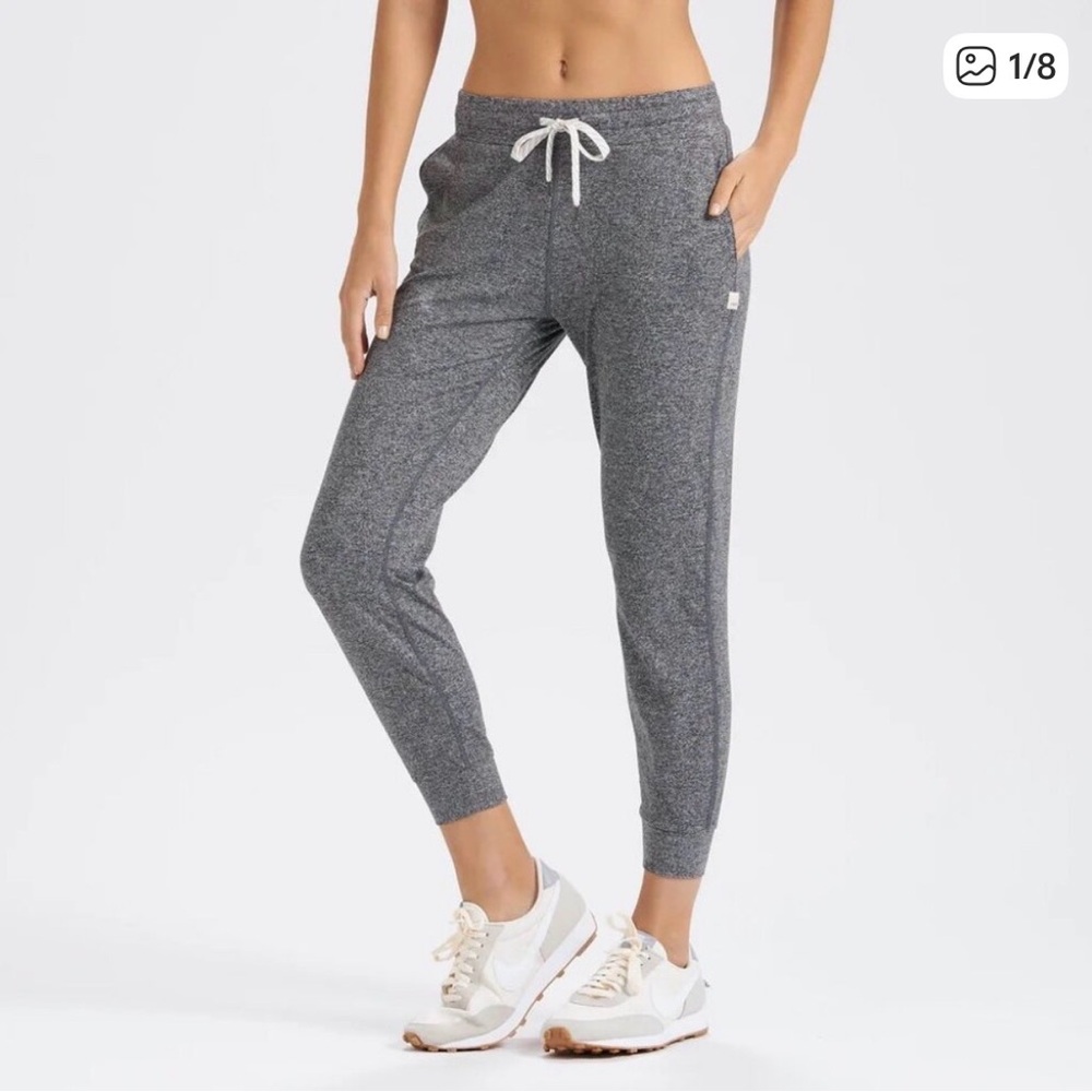 Vuori Cozy Heathered Gray Jogger Sweatpants